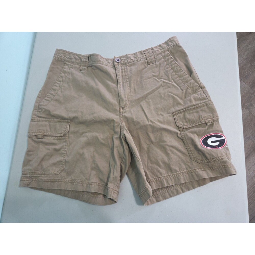 Columbia Sportswear georgia bulldogs Tan Cargo Shorts Men's Size 38 Khaki